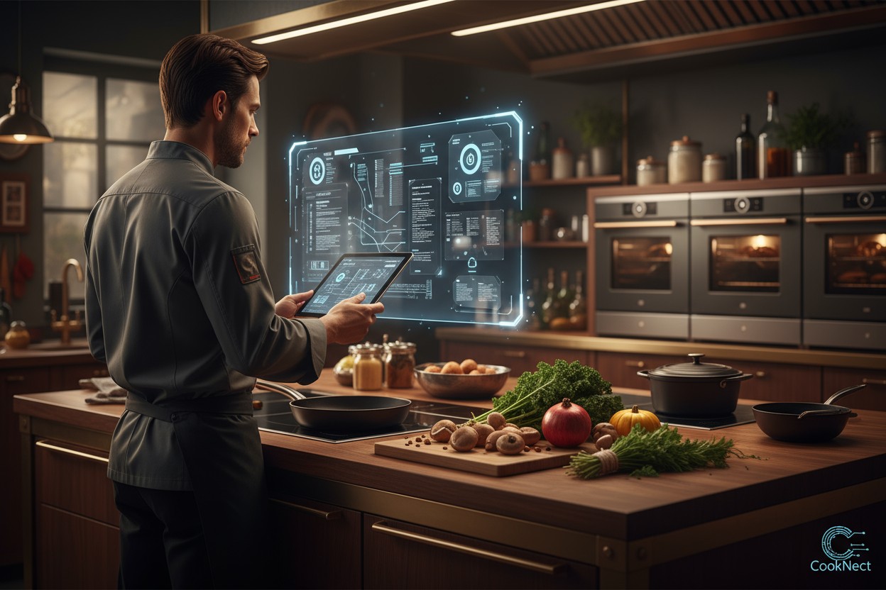 crea un imagen que de confianza y represente cooknect una pagina confiable intuitiva hermosa, y que sea imponente y predominante