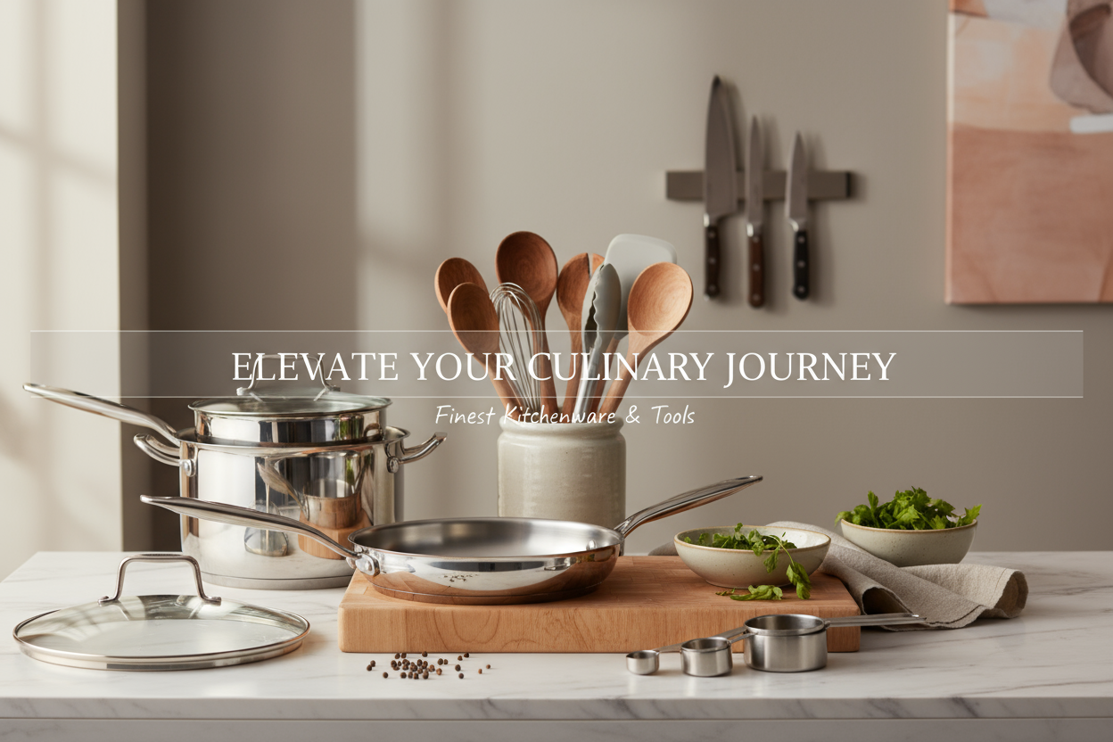 imagen de portada para una tienda de instrumentos de cocina